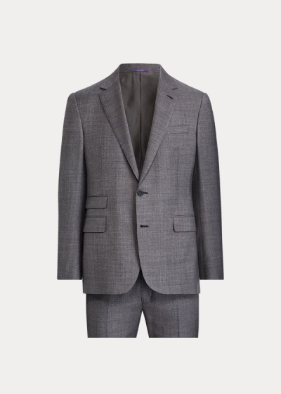 Traje Ralph Lauren Gregory Wool Sharkskin Homem 17425-SZHM